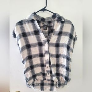 Hot Topic sleeveless flannel sz X-small